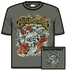SKULL ROSE GREY