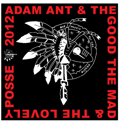 ADAM ANT - ADAM ANT BANDANA (BLACK)