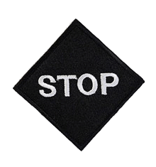 SQUARE BLACK STOP