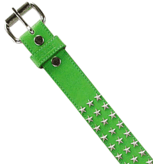 GREEN WITH STAR STUDS