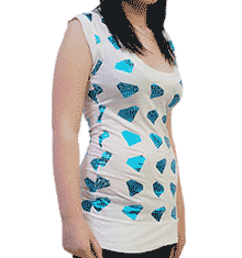 BLUE FOIL DIAMONDS