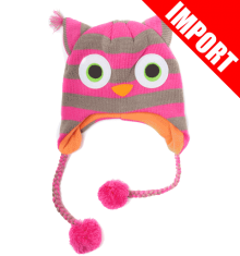 FREAKS AND FRIENDS - PINK STRIPED OWL LAPLANDER